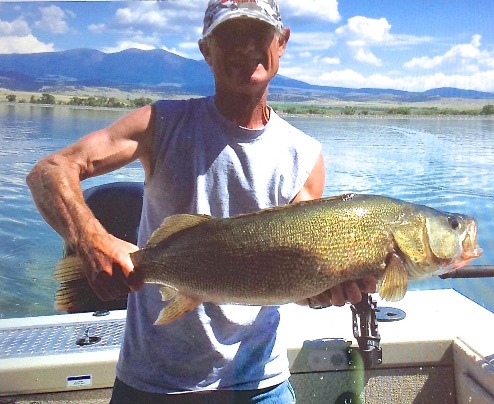 32 inch Walleye. Canyon Ferry Lake. Caught by Gary Schroeder from Texas